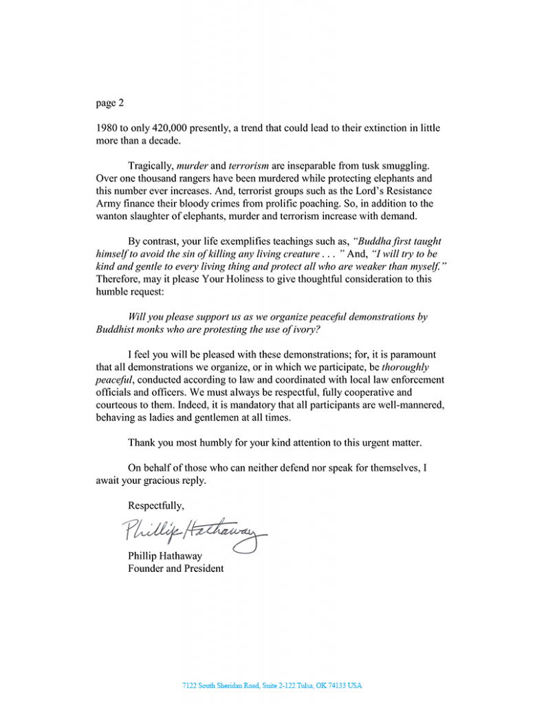Letter to the Dalai Lama pg2